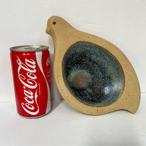 Vintage Stoneware Bird Bowl Catchall Dish - Picture 4 of 9